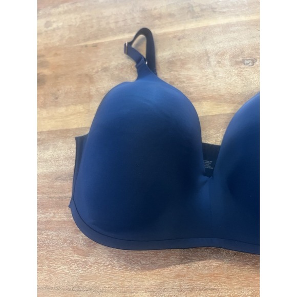 Soma Vanishing 360 Wireless Bra Navy 38 DDD Adjustable Strap Everyday Bra - Picture 2 of 8